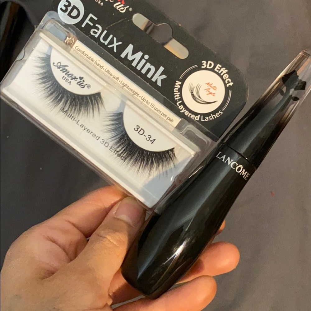 Lancome mascara and mink falselashes